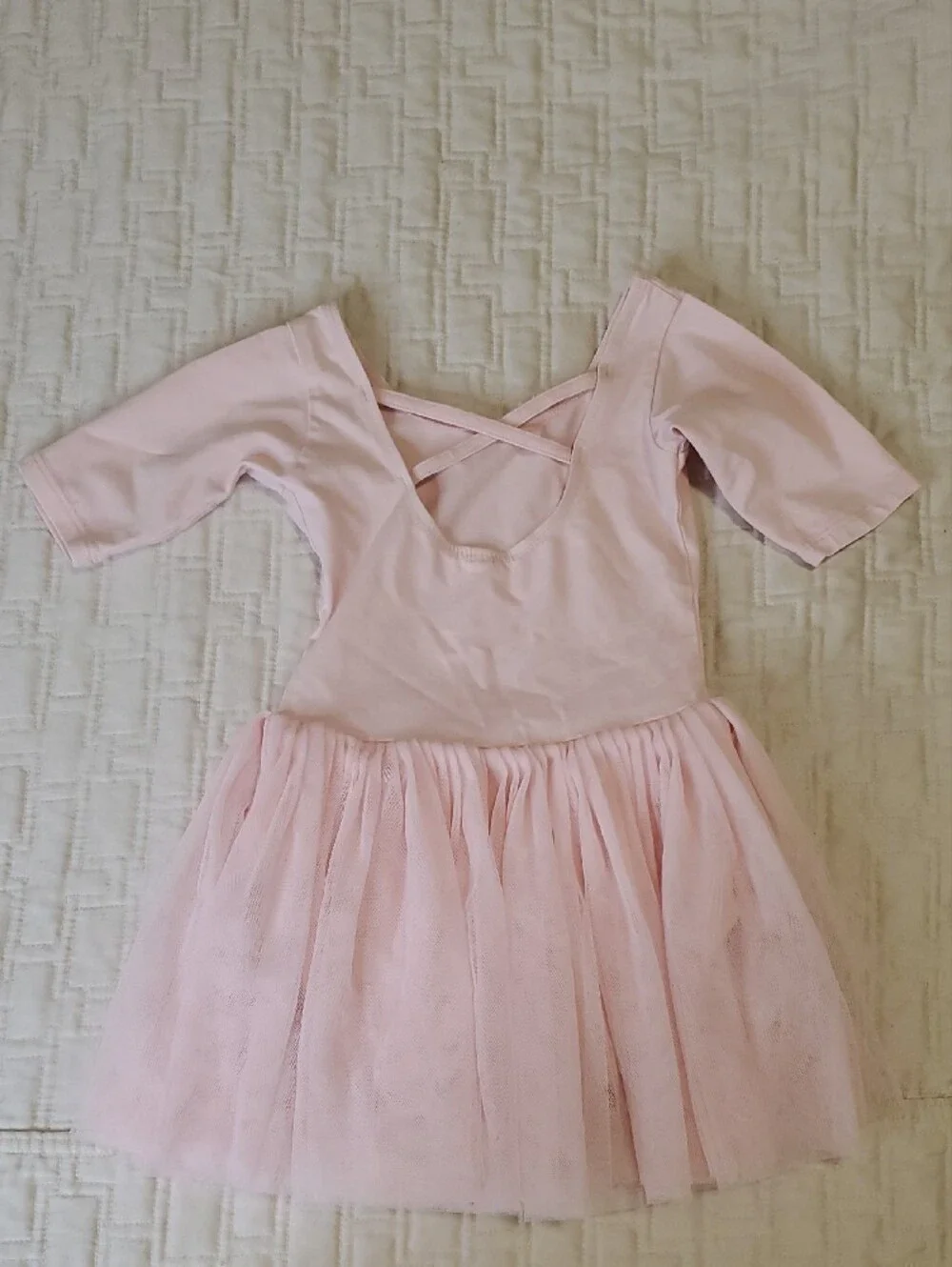 Girls' Light Pink Tulle Ballet Dance Dress